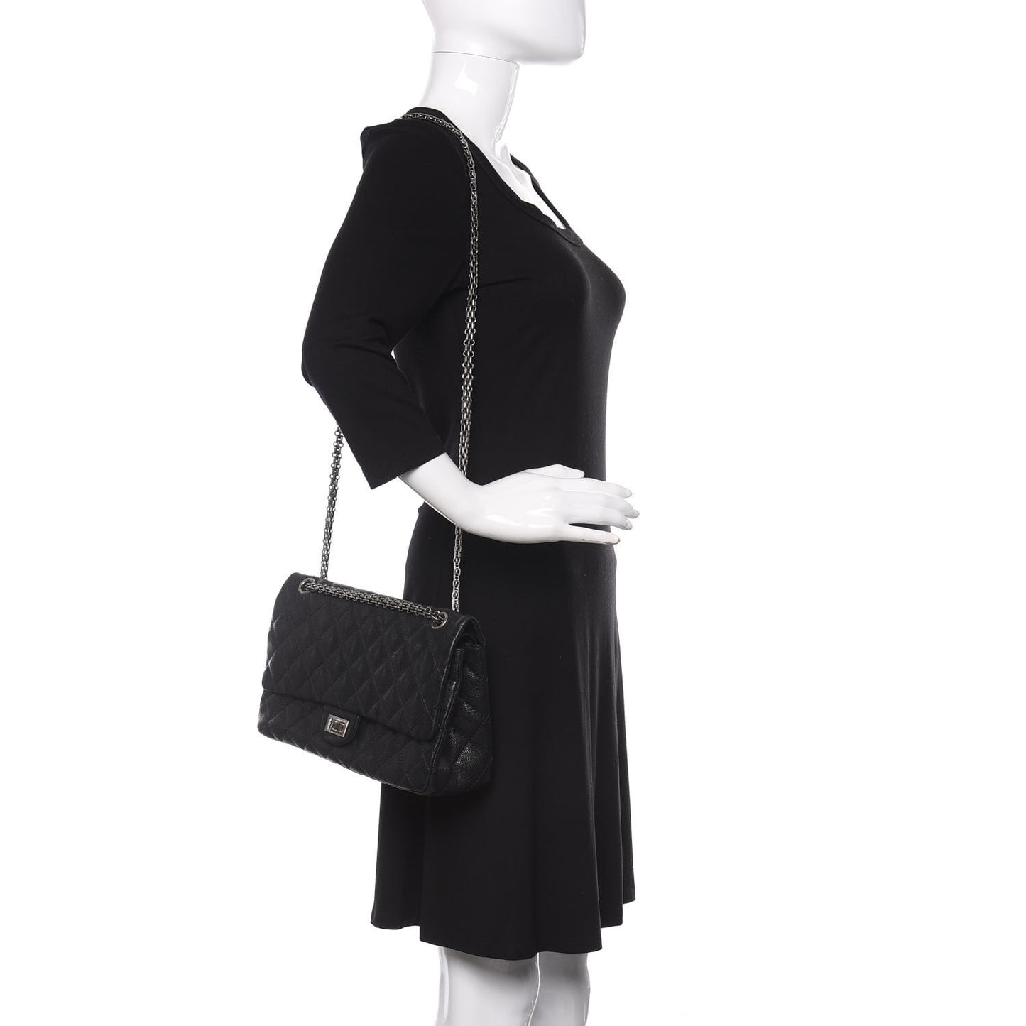 Caviar Quilted 2.55 Reissue 226 Flap Black