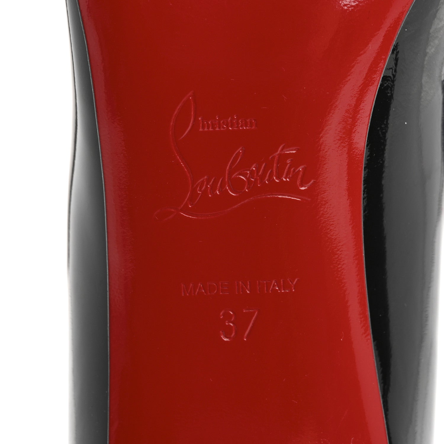 Christian Louboutin Patent Pigalle Follies 85 Pumps 37 Black 8 of 9