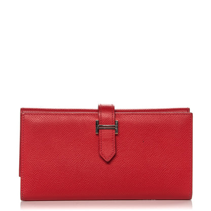 Hermes Epsom Tri-Fold Bearn Wallet Bougainvillea 1 of 8