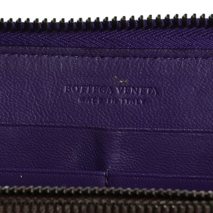 Bottega Veneta Soft Crocodile Fume Zip Around Wallet Plum 9 of 10