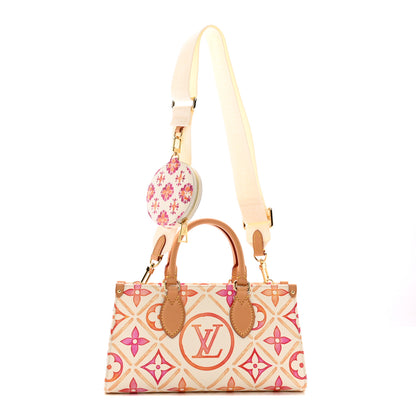 Louis Vuitton Monogram Tiles By The Pool OnTheGo East West Coral 1 of 12