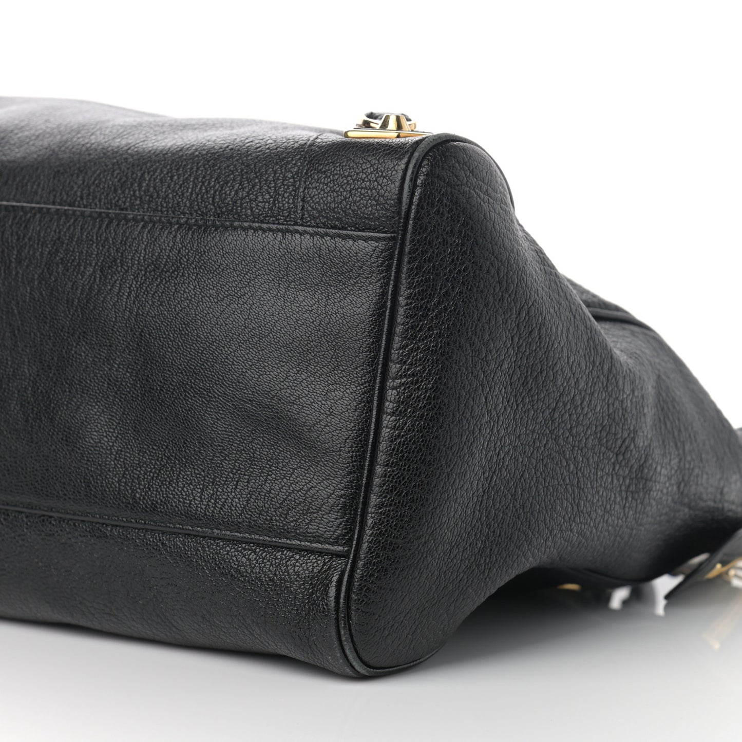 Chevre Gold Metallic Edge Hardware Velo Black