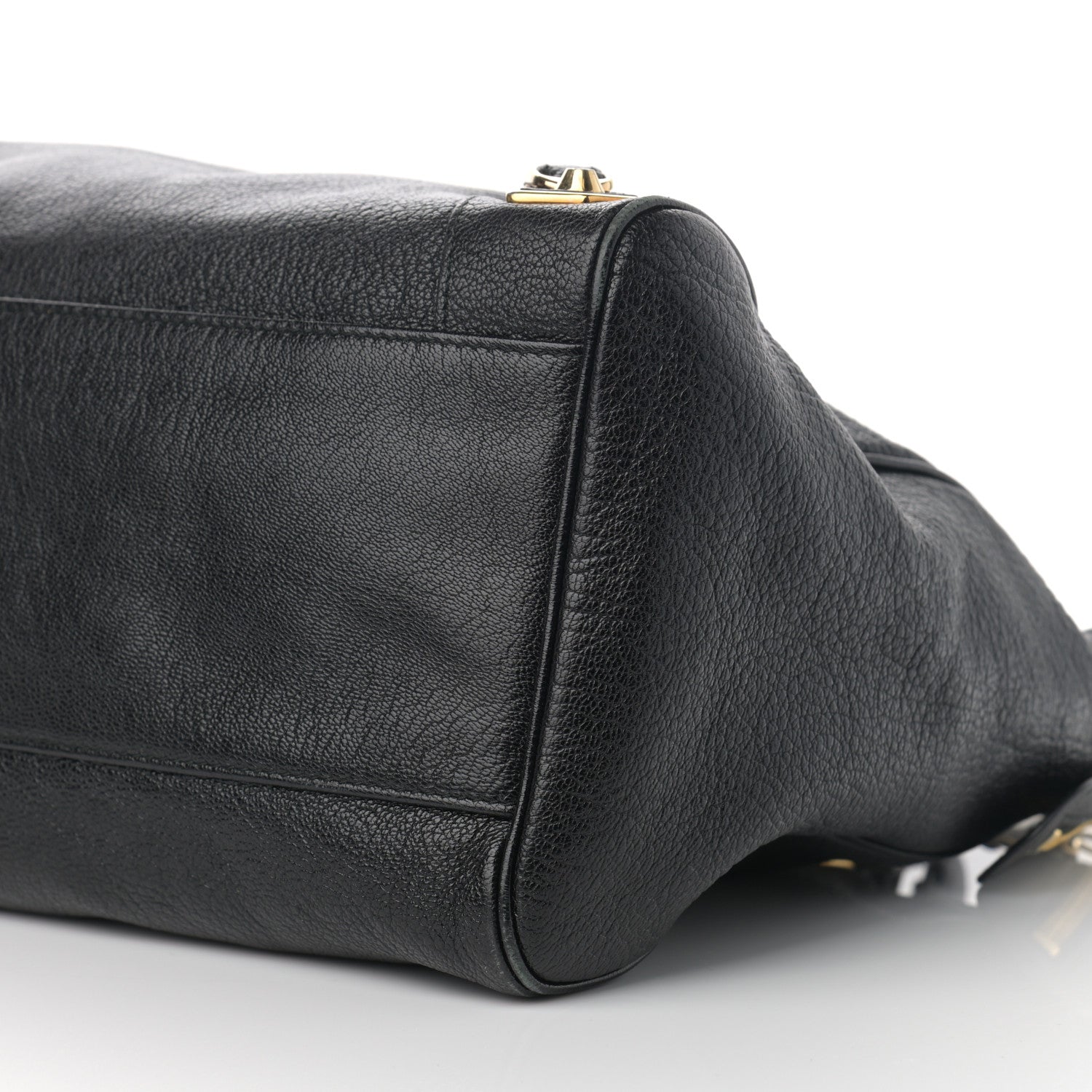 Balenciaga Chevre Gold Metallic Edge Hardware Velo Black 9 of 11