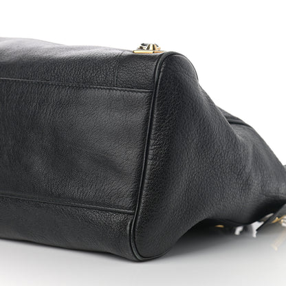 Balenciaga Chevre Gold Metallic Edge Hardware Velo Black 9 of 11