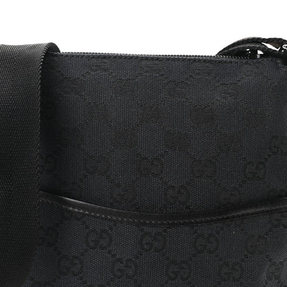 Gucci Monogram Small Perforated Messenger Black 8 of 10