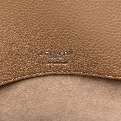 Saint Laurent Grained Calfskin Medium Souple Sac De Jour Taupe 6 of 12