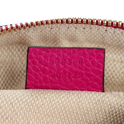 Gucci Cellarius Calfskin Small Soho Disco Bag Bright Bouganville 7 of 7