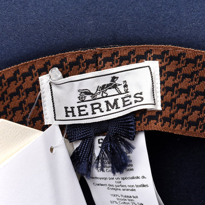 Hermes Rabbit Felt Betty Hat 58 7 of 10