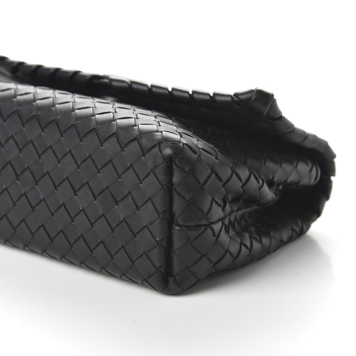 Nappa Intrecciato Baby Olimpia Shoulder Bag Black