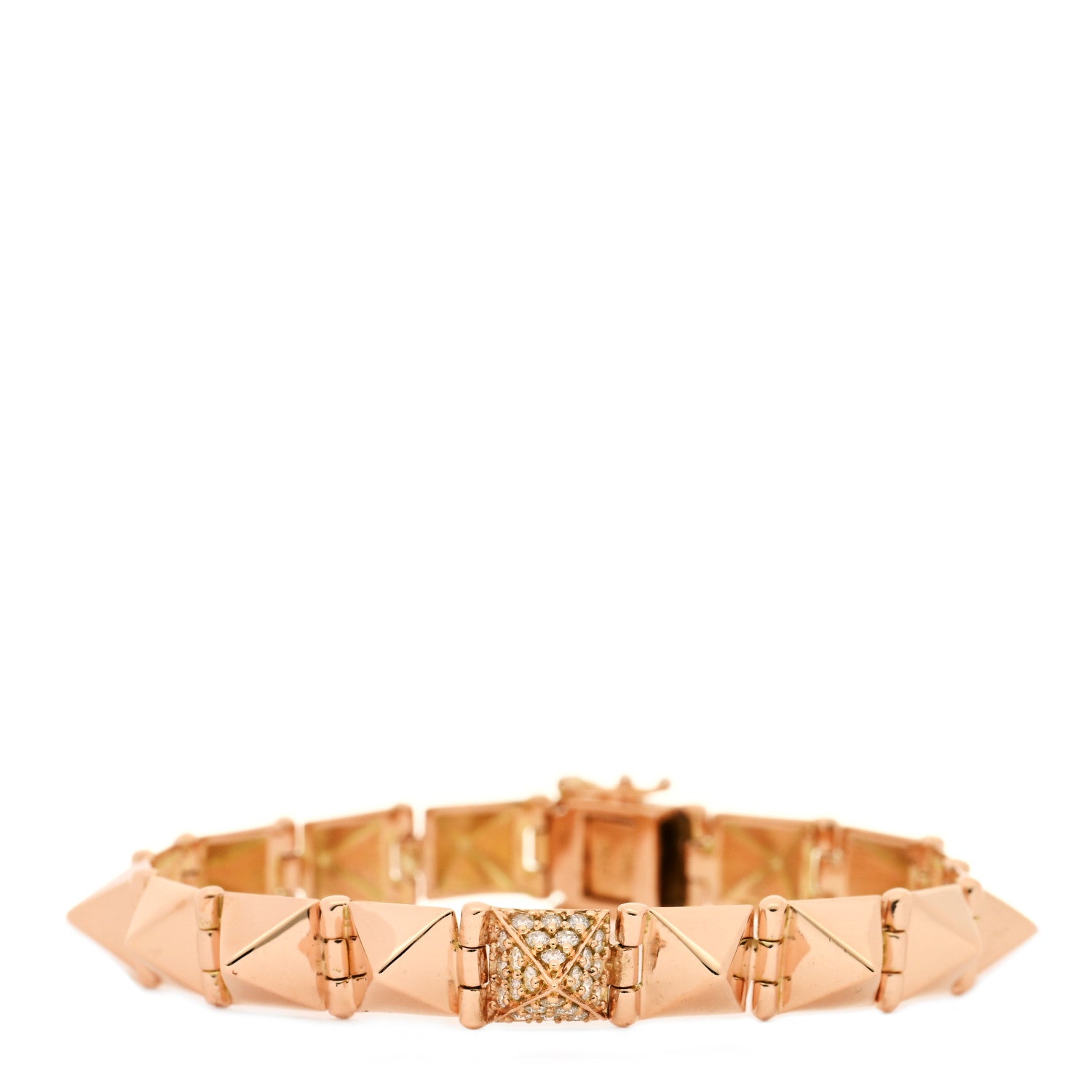 Anita Ko 14K Rose Gold Diamond Medium Spike Bracelet 1 of 4