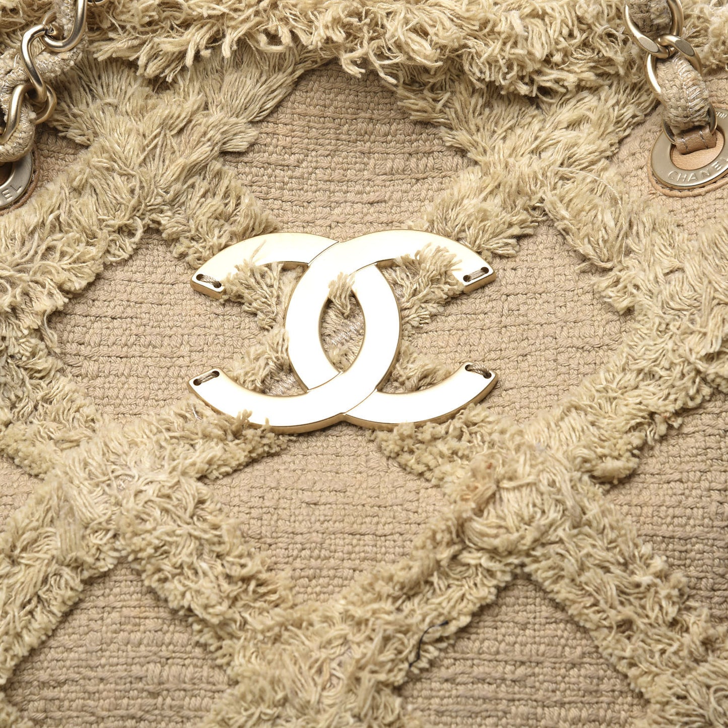 Tweed Nature Tote Beige