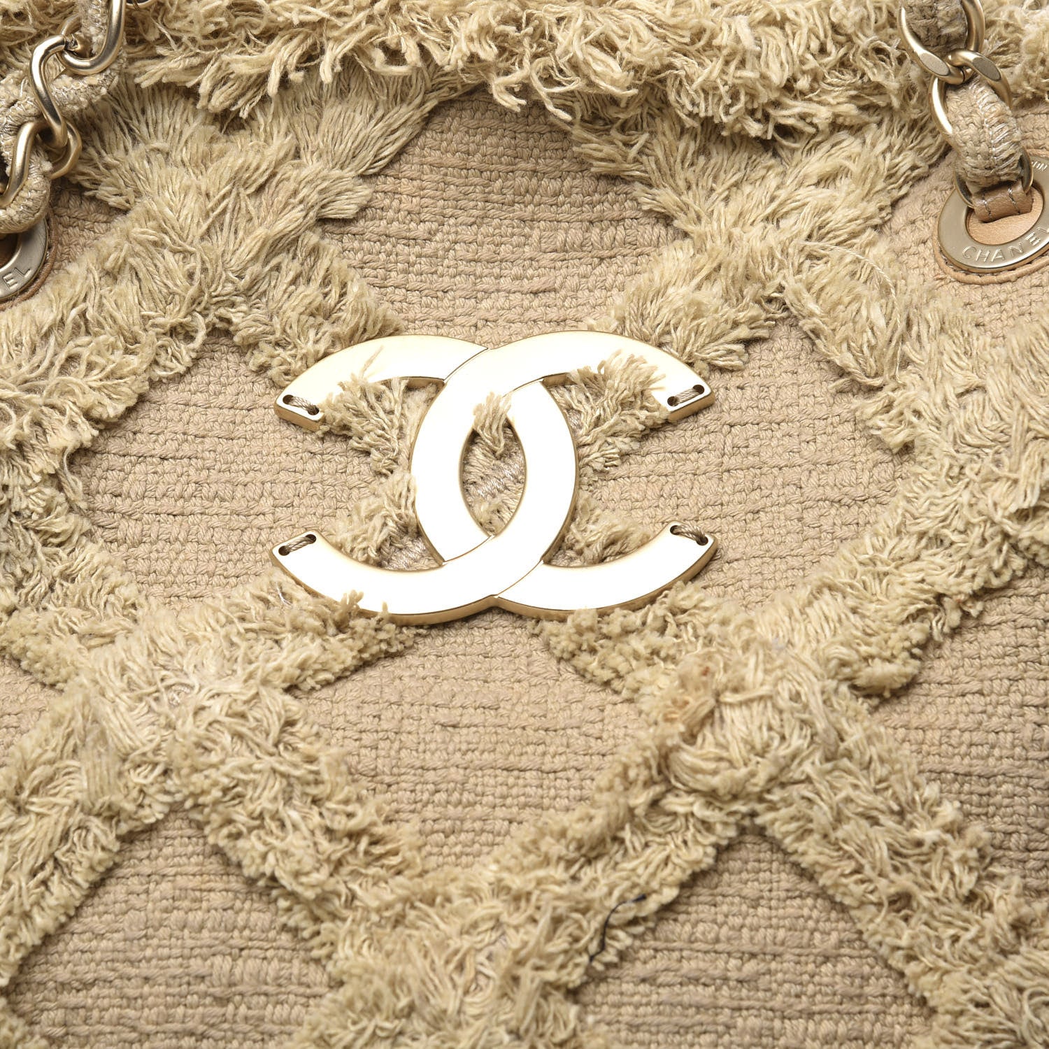 Chanel Tweed Nature Tote Beige 10 of 10