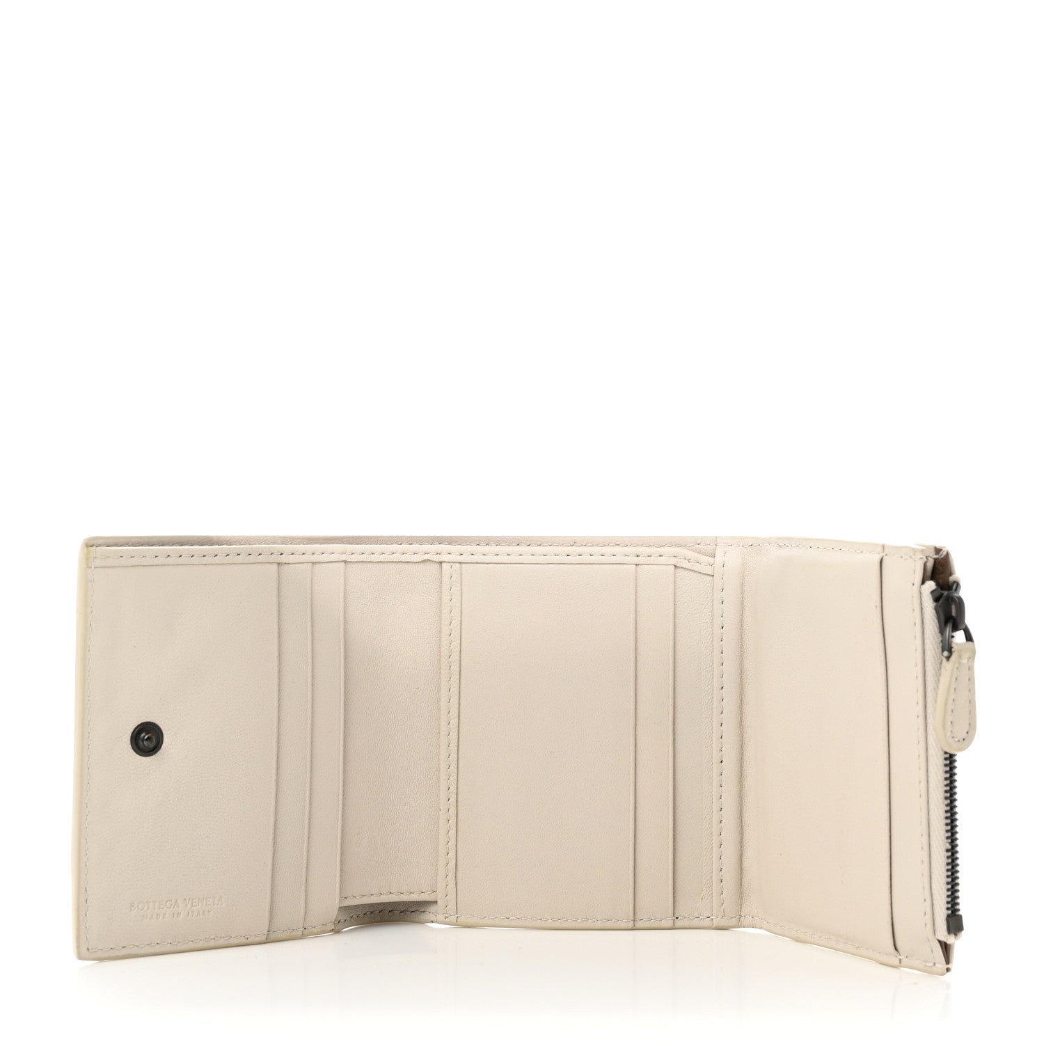 Bottega Veneta Nappa Intrecciato Tri-Fold Wallet White 5 of 9