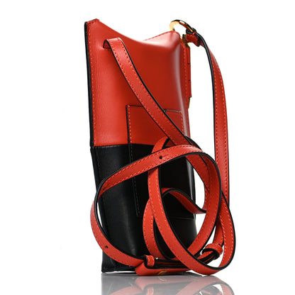 Loewe Smooth Calfskin Mini Gate Pocket Black Orange 2 of 9