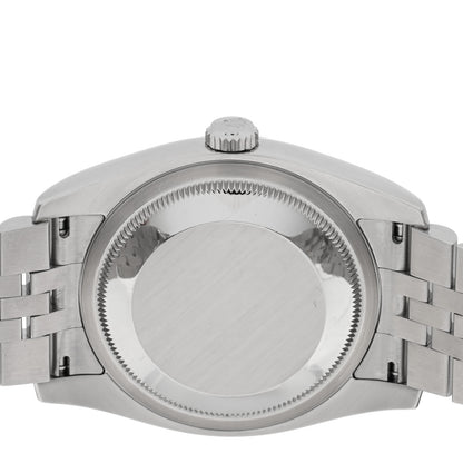 Rolex Stainless Steel 18K White Gold 36mm Oyster Perpetual Datejust Watch Pink Flowers 116234 4 of 5