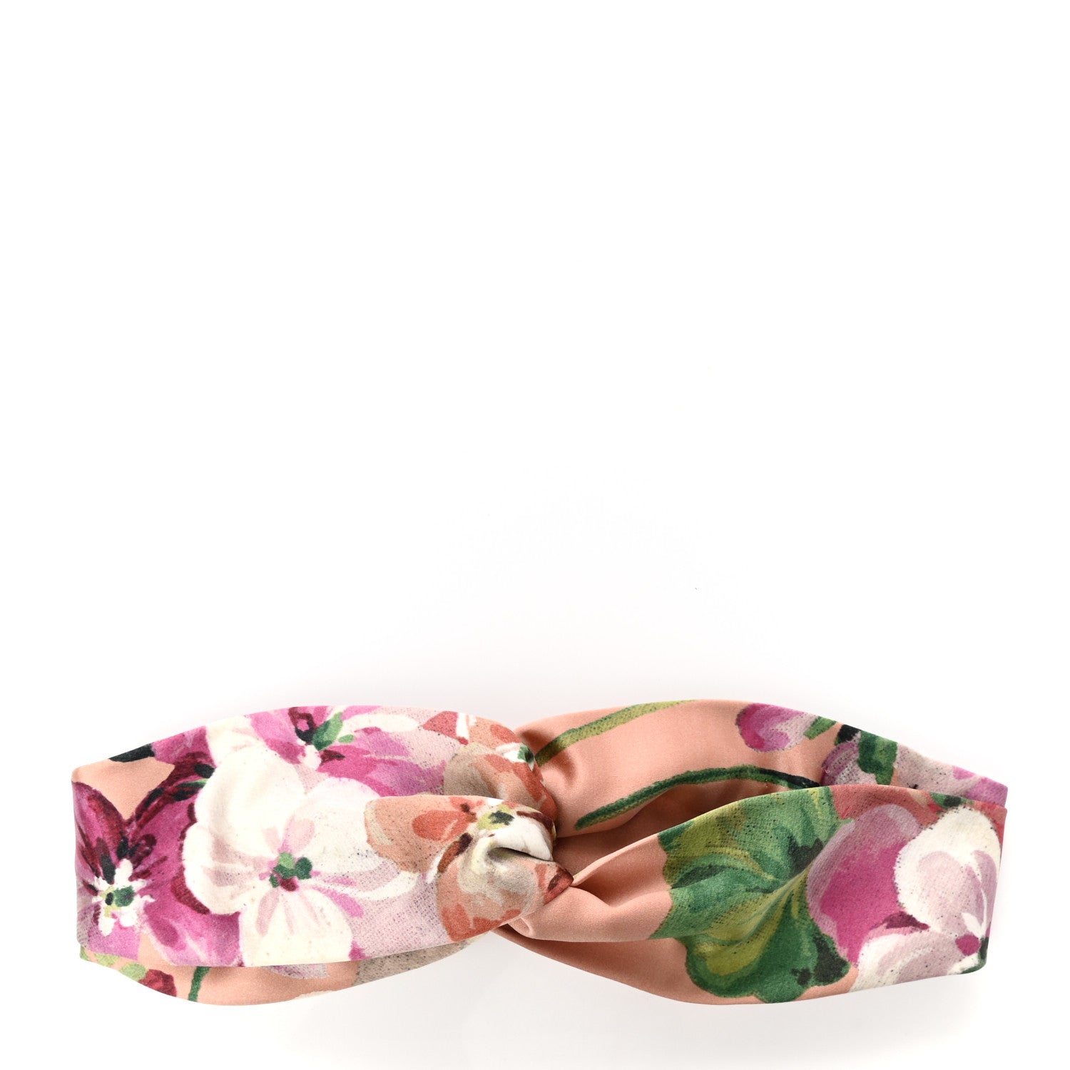 Gucci Silk Blooms Print Headband Pink 1 of 4