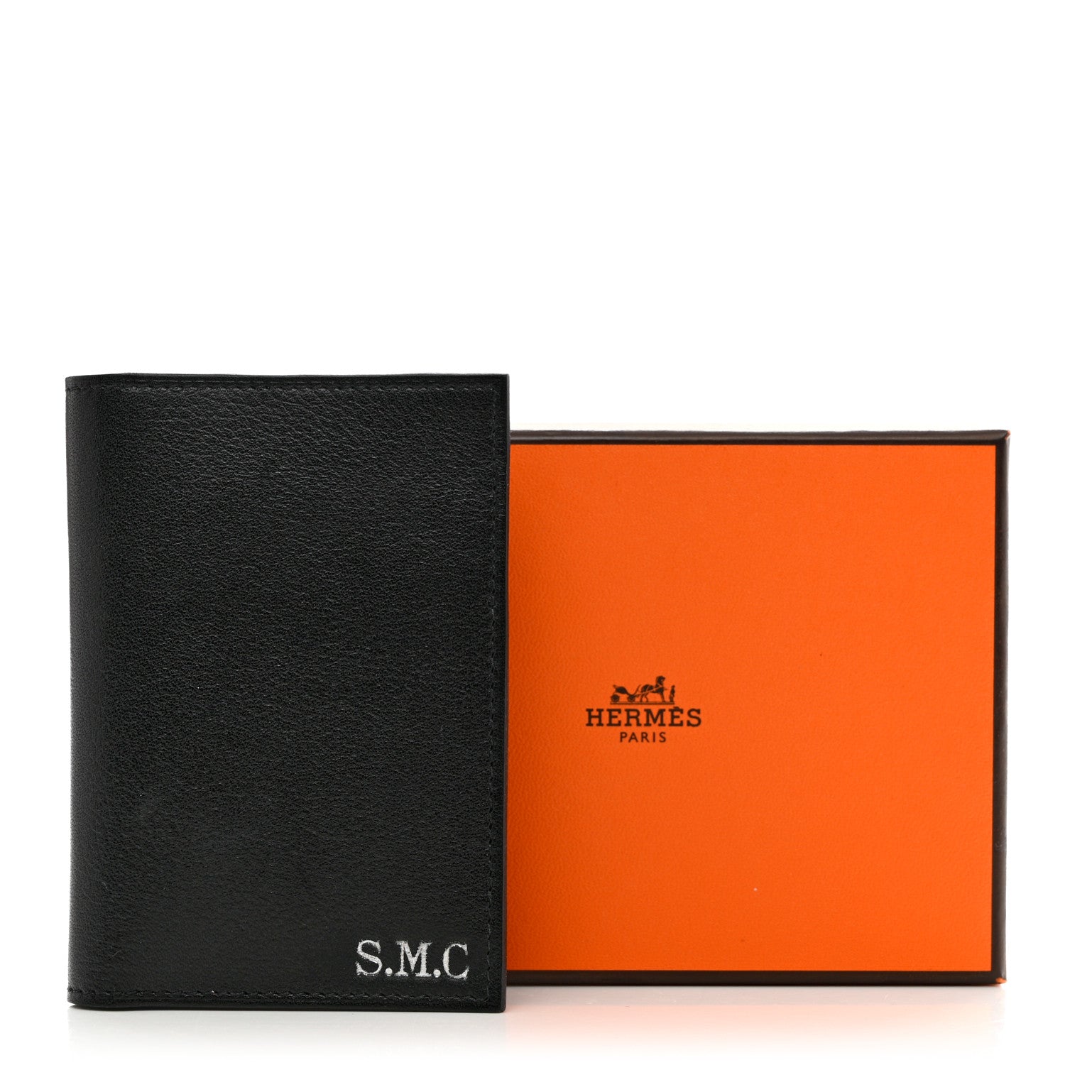Hermes Evercolor Tri-Color MC² Euclide Jungle Card Holder Black Bleu Electrique Bleu Glacier 8 of 8