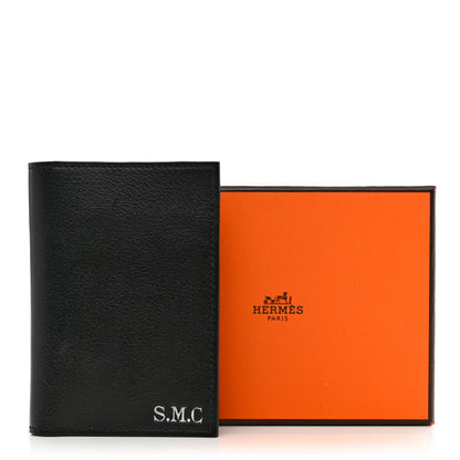 Hermes Evercolor Tri-Color MC² Euclide Jungle Card Holder Black Bleu Electrique Bleu Glacier 8 of 8