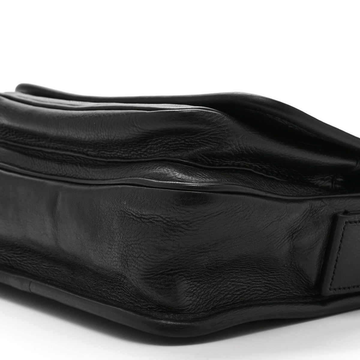 Grained Calfskin Small Niki Messenger Black