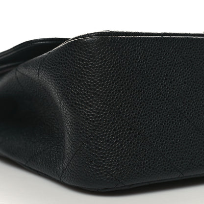 Chanel Caviar Quilted Jumbo Double Flap Black 9 of 11