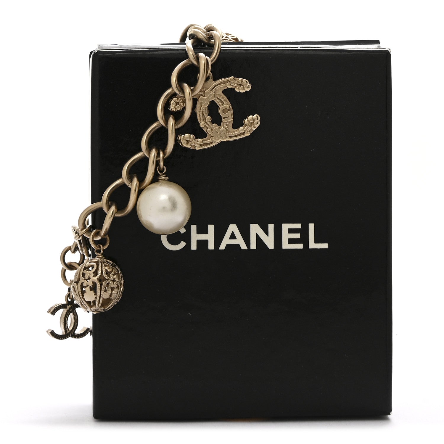 Chanel Metal Pearl CC Bracelet Gold 5 of 5