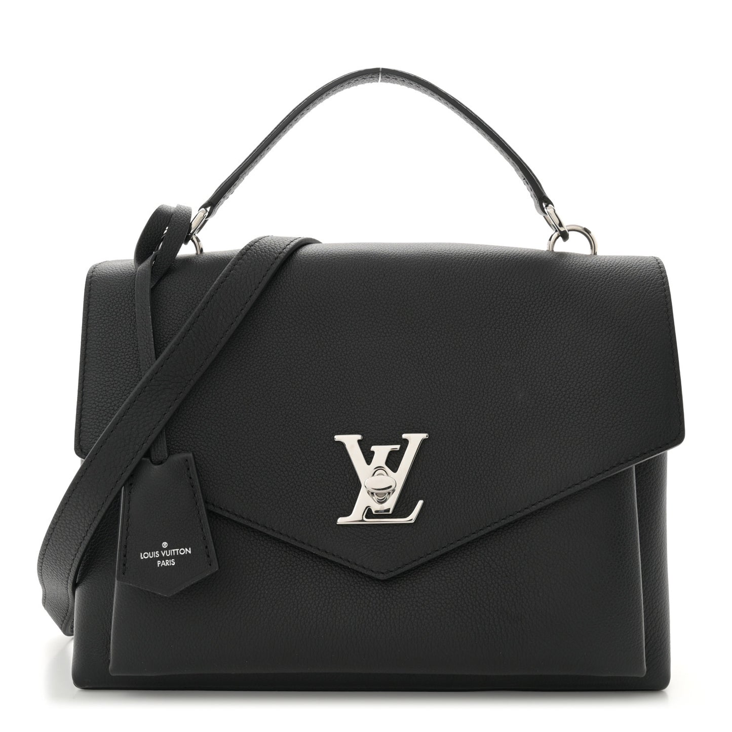 Soft Calfskin My Lockme Top Handle Black