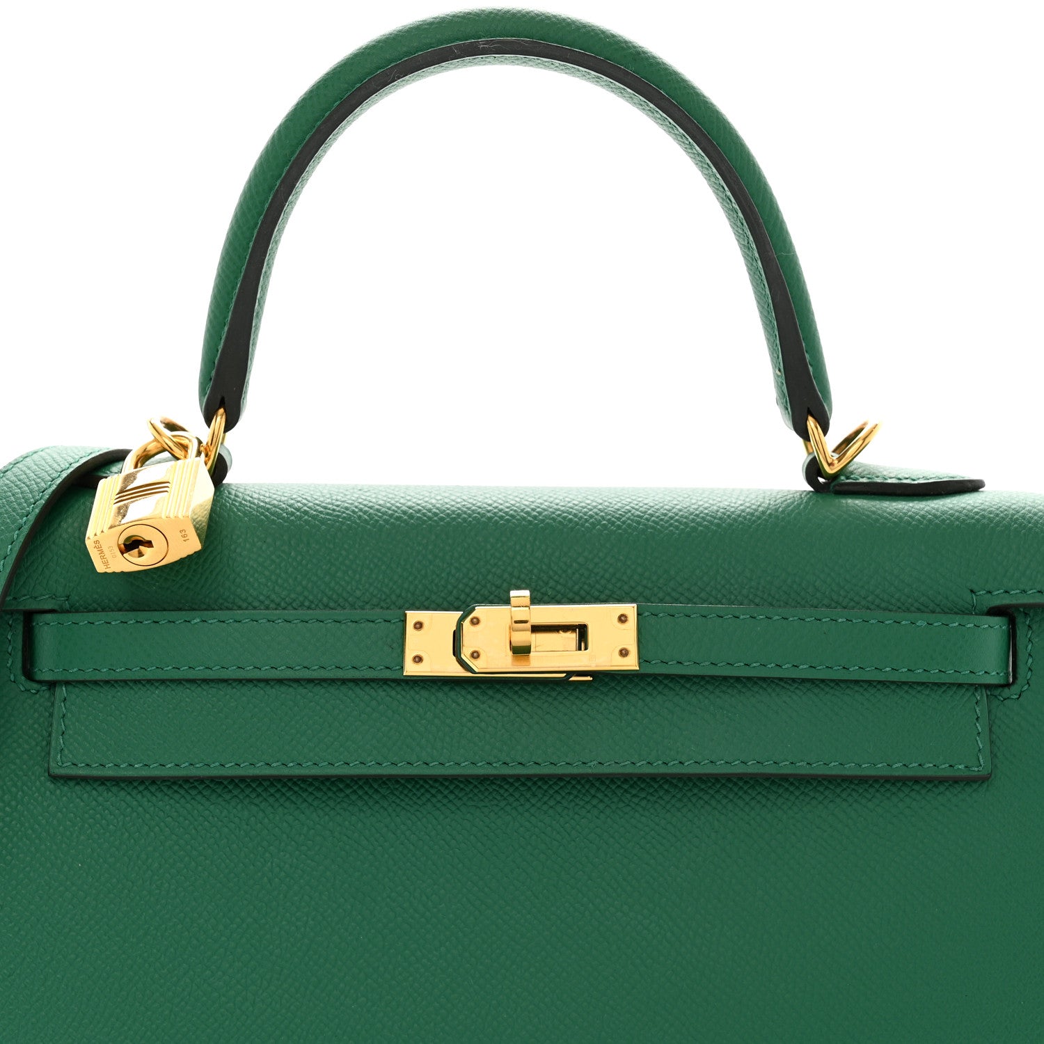 Hermes Epsom Kelly Sellier 25 Vert Vertigo 8 of 10