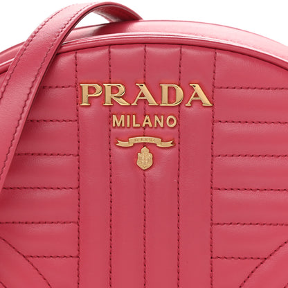 Prada Soft Calfskin Impunture Diagramme Dome Crossbody Bag Peonia 8 of 10