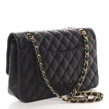 Chanel Caviar Quilted Medium Double Flap Black 3 of 12