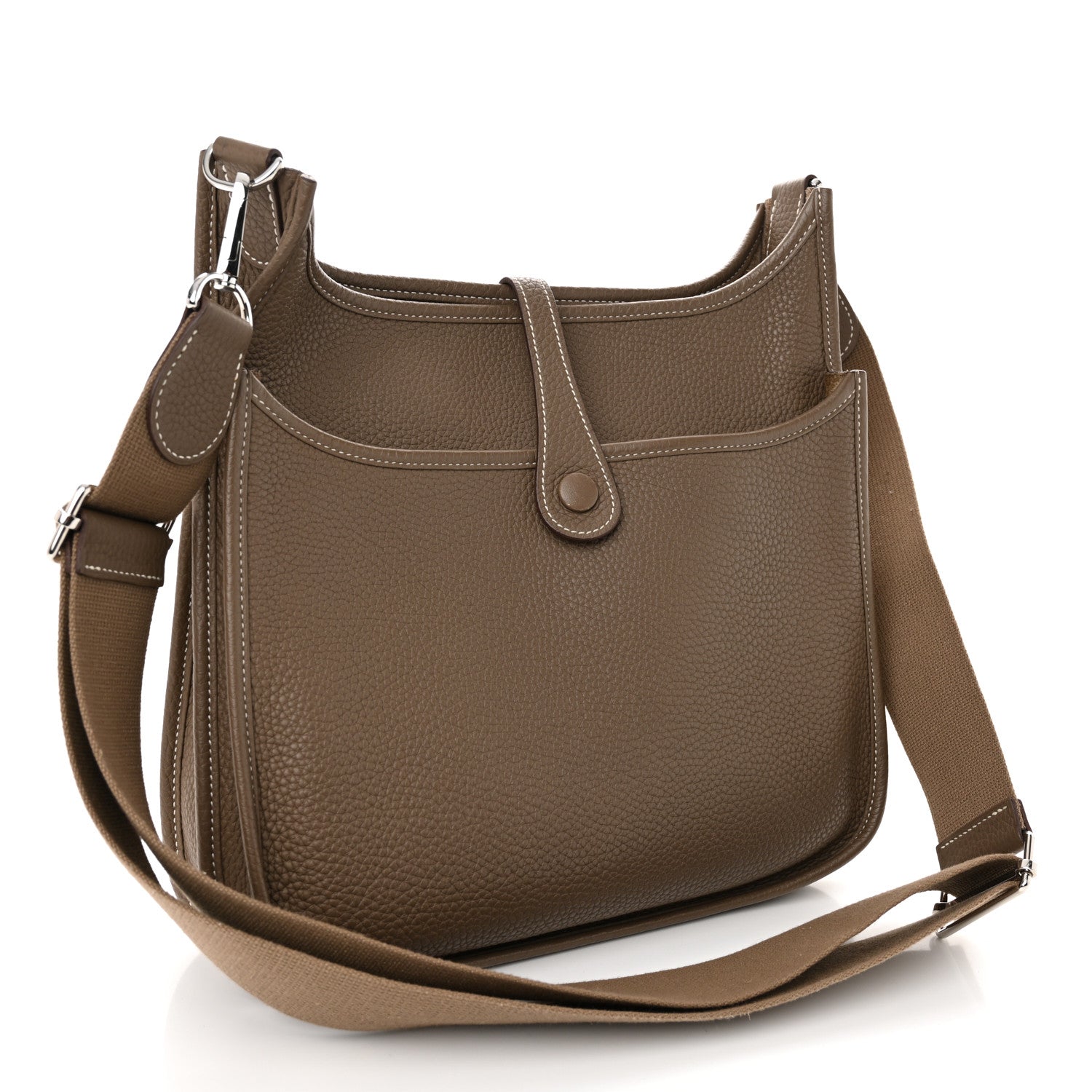 Hermes Taurillon Clemence Evelyne III PM Etoupe 3 of 10