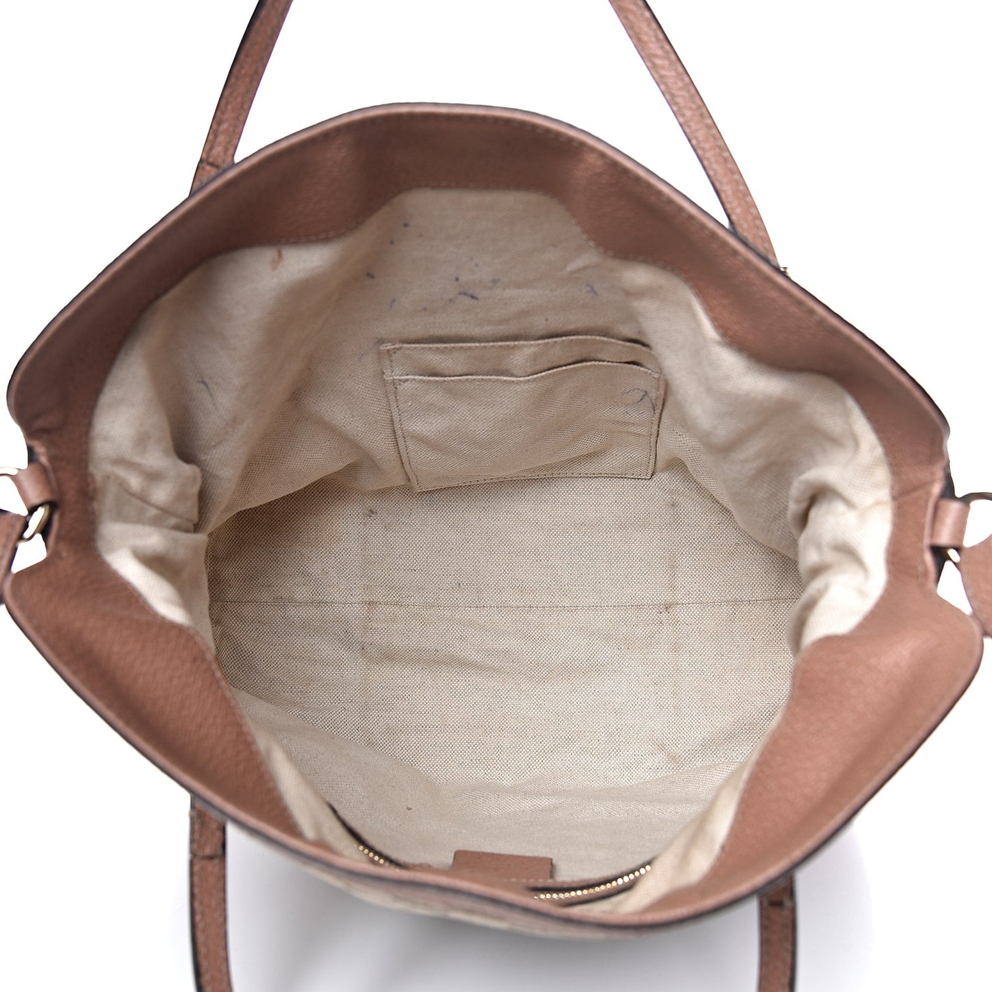 Monogram Medium Bree Foldover Tote Beige Soft Pink