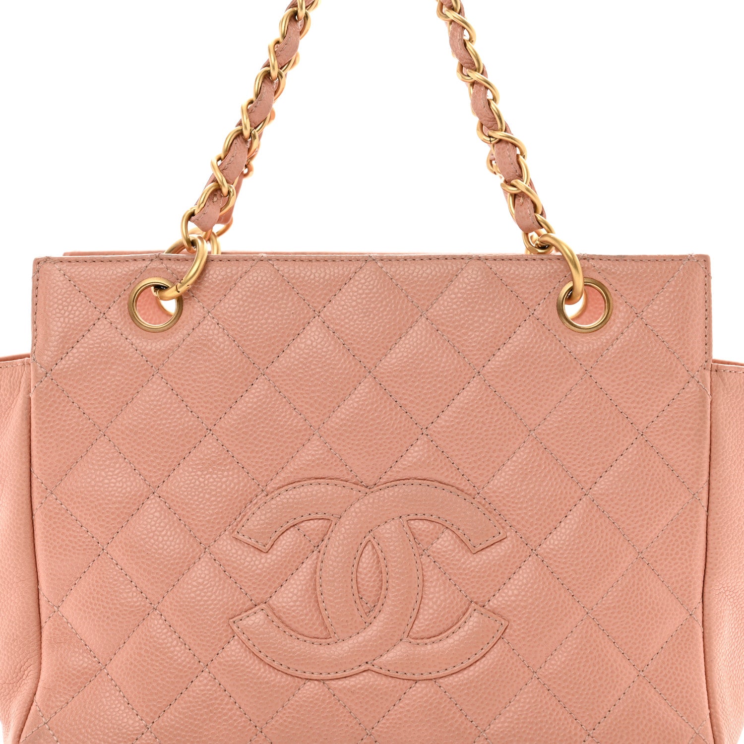 Chanel Caviar Quilted Petit Timeless Shopping Tote PTT Pink 9 of 16