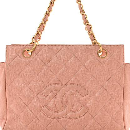 Chanel Caviar Quilted Petit Timeless Shopping Tote PTT Pink 9 of 16