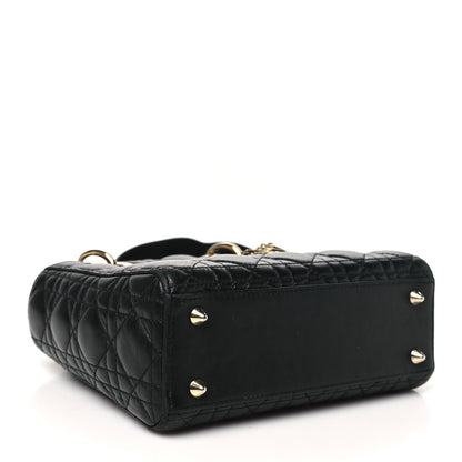 Christian Dior Lambskin Cannage Small My ABCDior Lady Dior Black 4 of 13