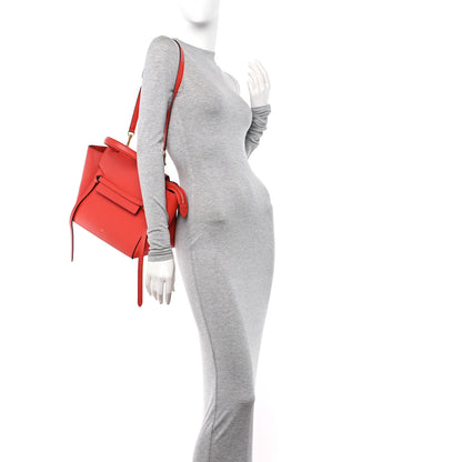 Celine Grained Calfskin Mini Belt Bag Coral Orange 2 of 11