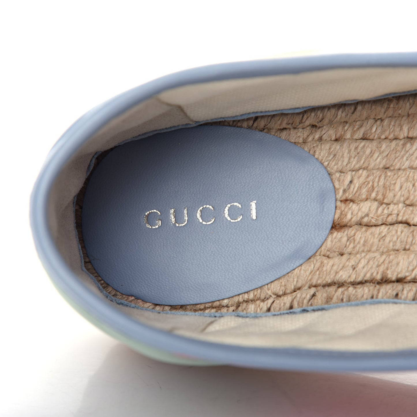 Nappa Matelasse Diagonal GG Marmont Espadrilles 36 Multicolor Pastel