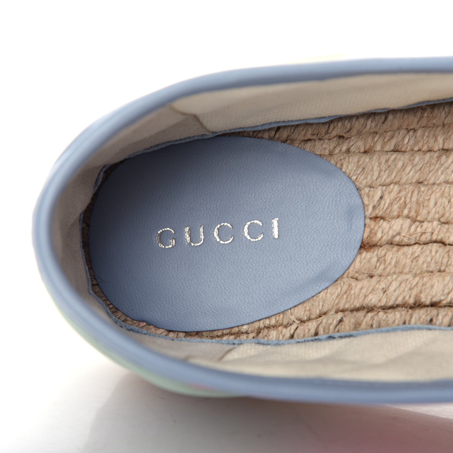 Gucci Nappa Matelasse Diagonal GG Marmont Espadrilles 36 Multicolor Pastel 8 of 12