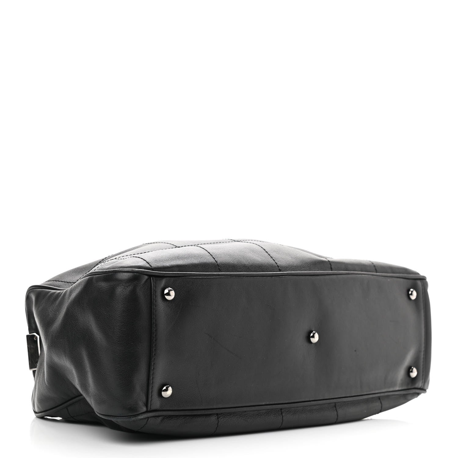 Chanel Lambskin Square Stitched Large Tote Black 4 of 12