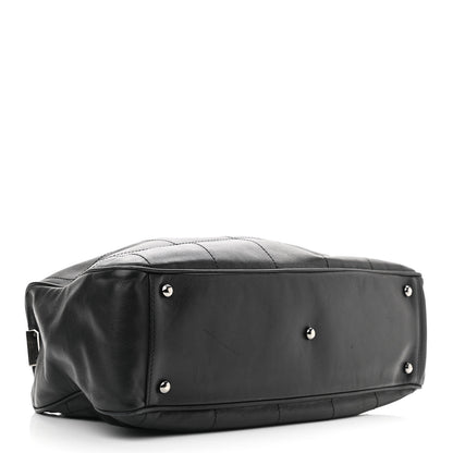 Chanel Lambskin Square Stitched Large Tote Black 4 of 12