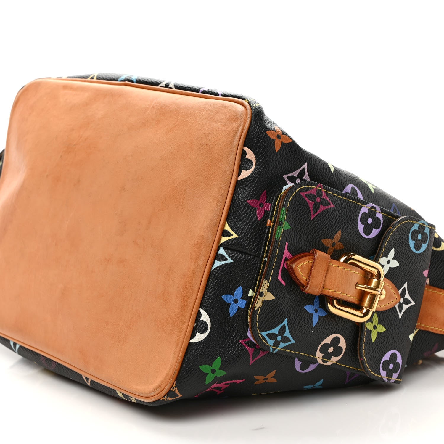Louis Vuitton Monogram Multicolor Petit Noe Black 7 of 12
