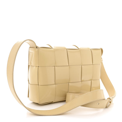 Bottega Veneta Brushed Calfskin Maxi Intreccio Crossbody Cassette Bag Porridge 3 of 11