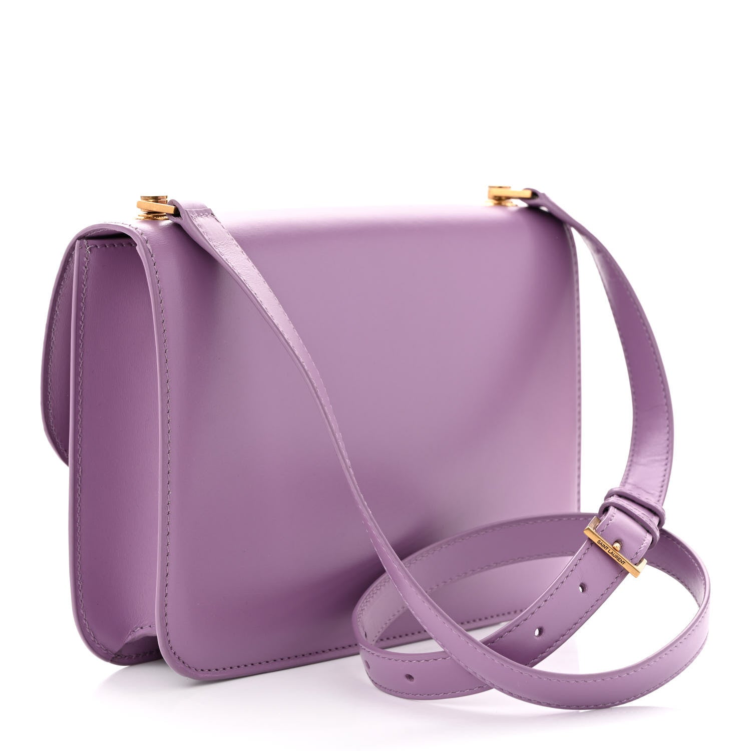 Saint Laurent Smooth Calfskin Carre Satchel Lilas 3 of 10