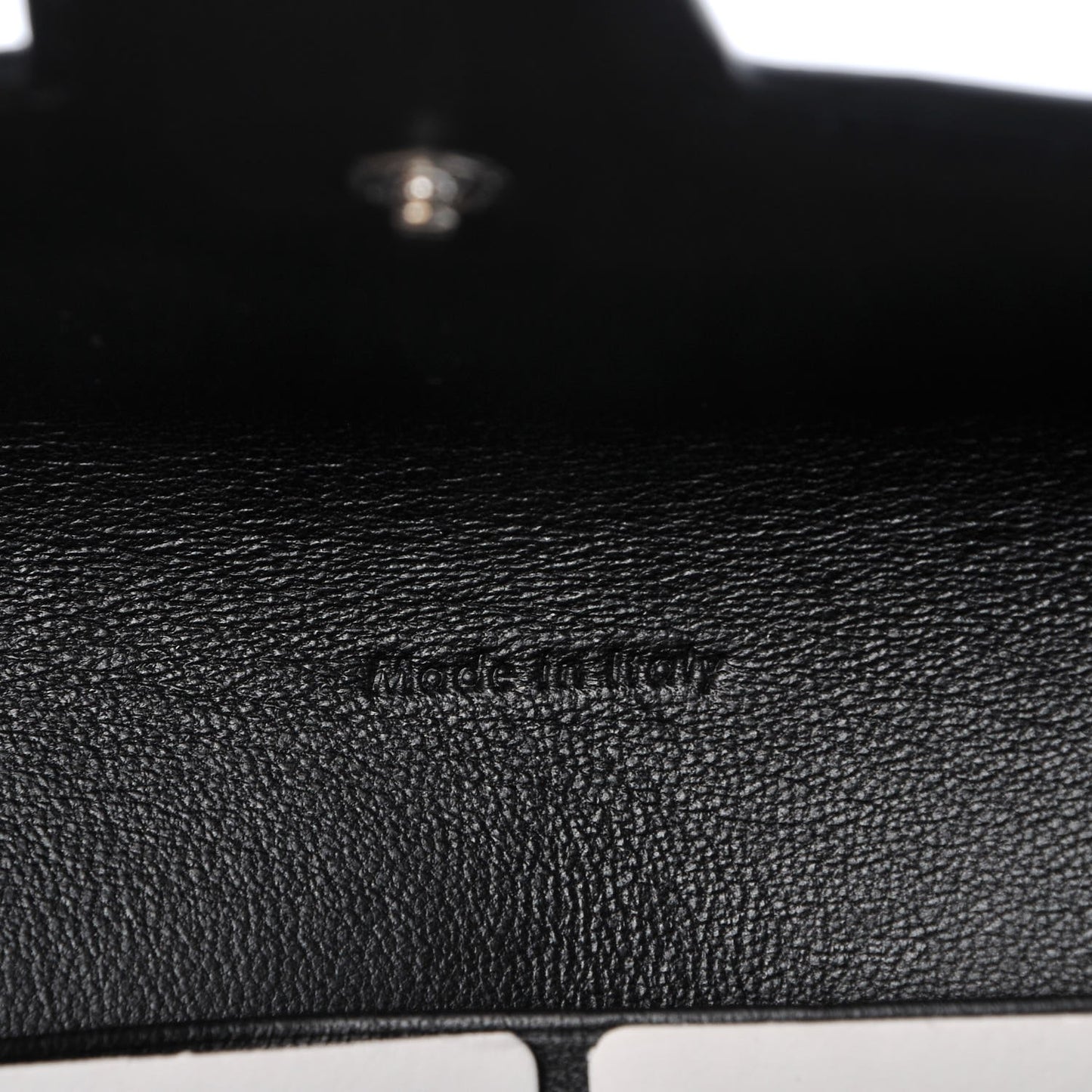 Pony Hair Calfskin Diamond Clutch Wallet White