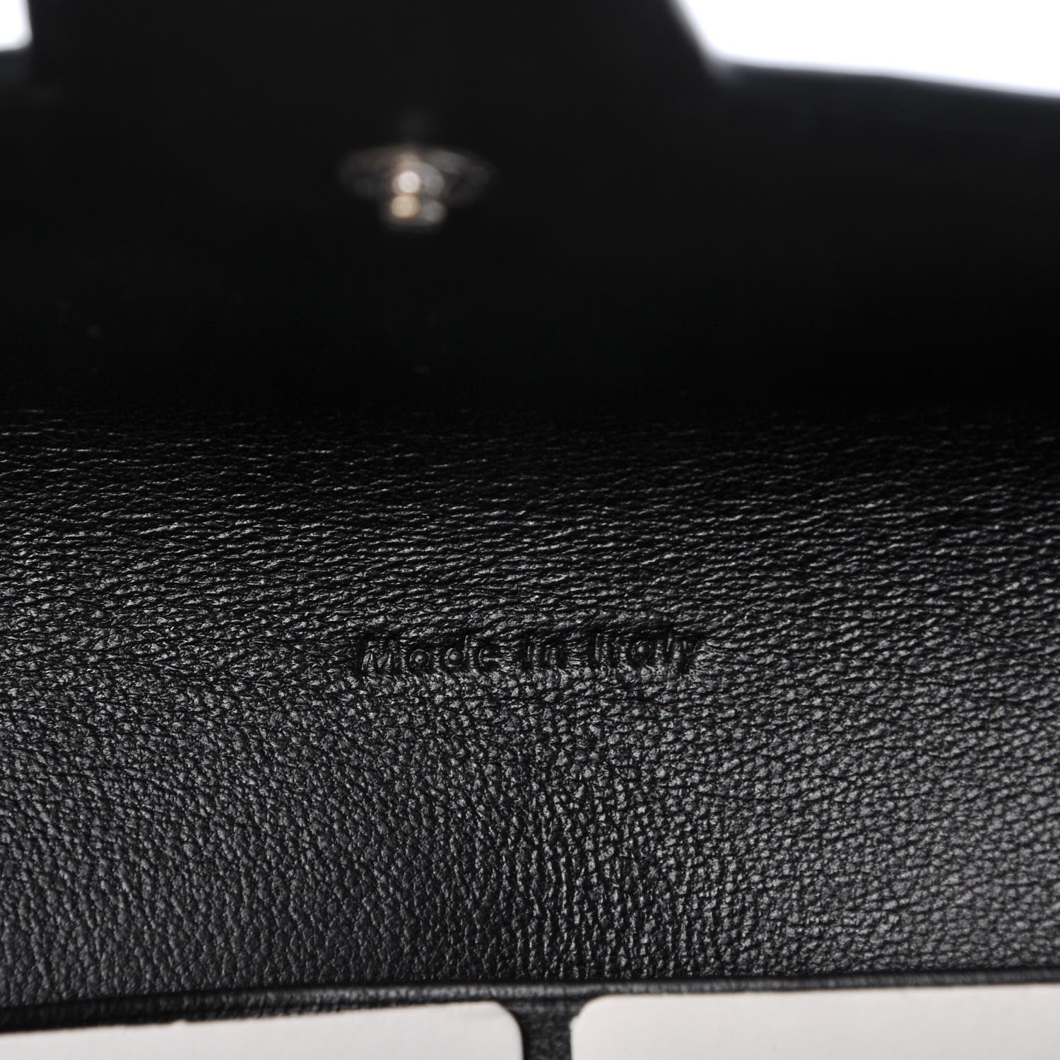 Celine Pony Hair Calfskin Diamond Clutch Wallet White 6 of 9