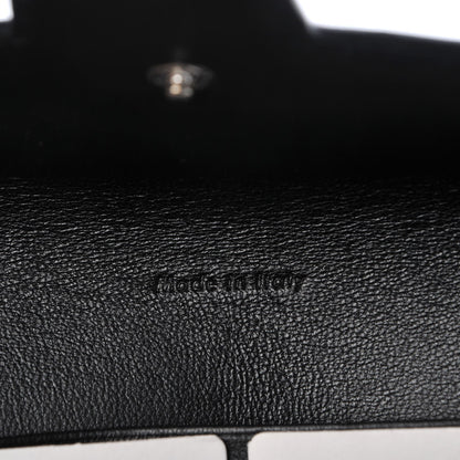 Celine Pony Hair Calfskin Diamond Clutch Wallet White 6 of 9