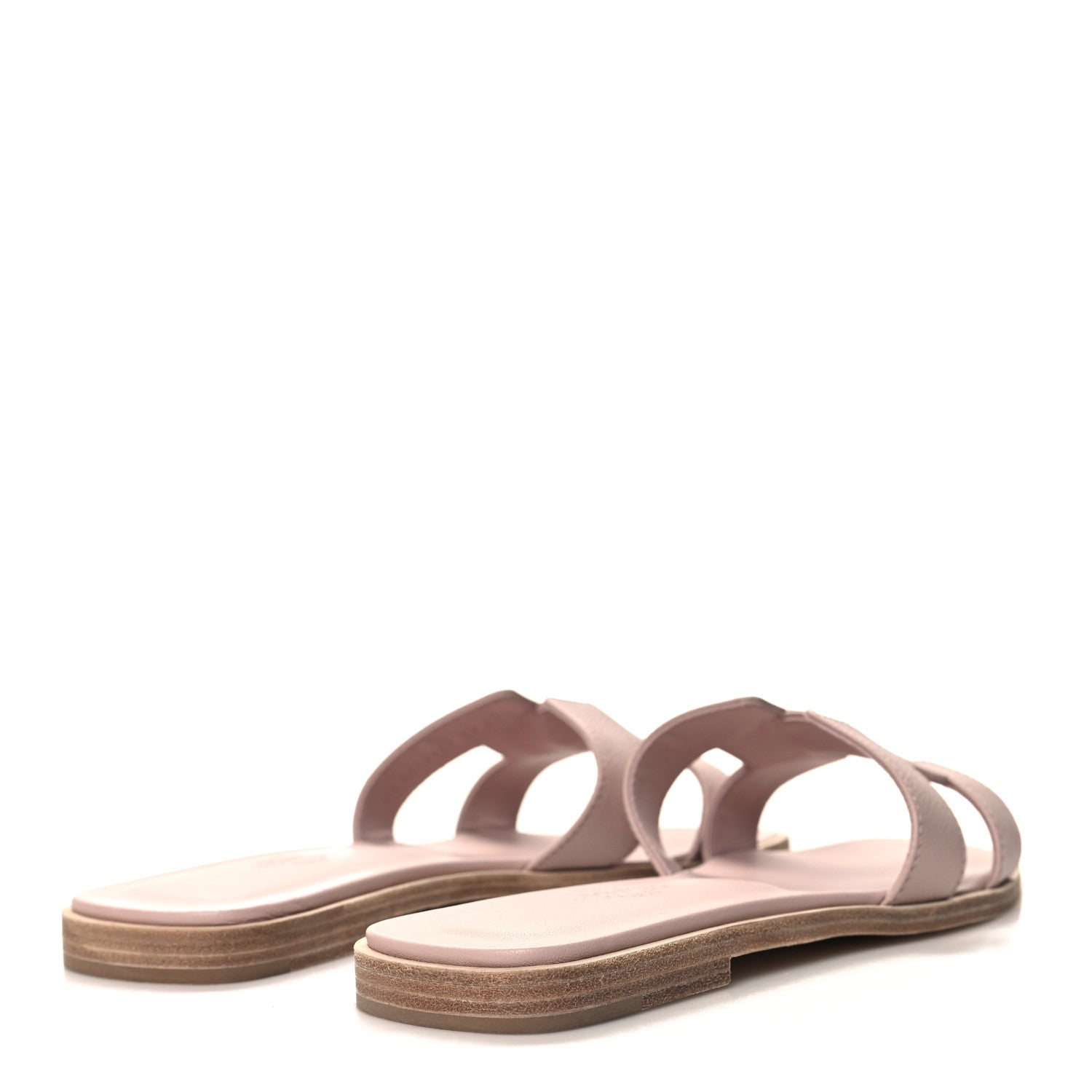 Hermes Epsom Oran Sandals 36.5 Rose Porcelaine 4 of 9