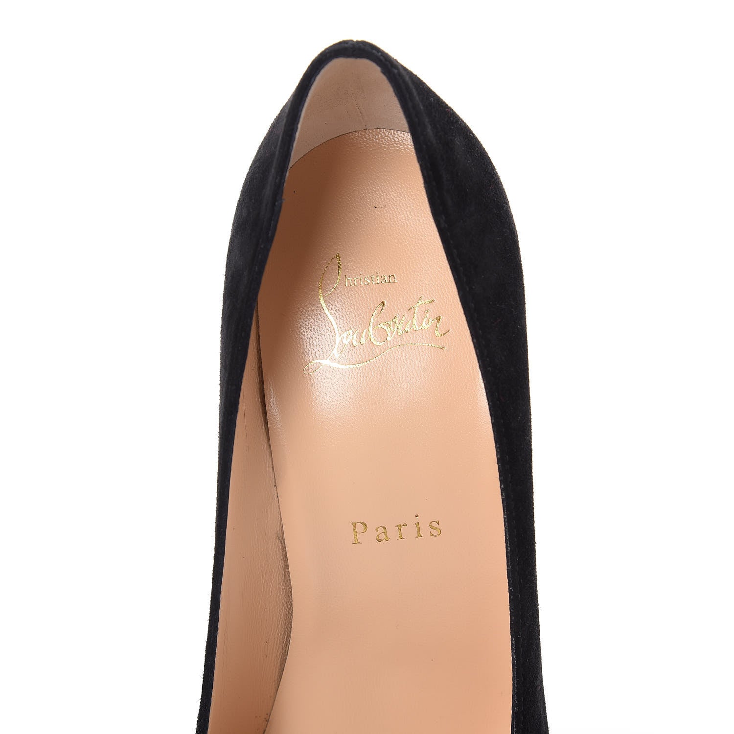 Christian Louboutin Veau Velours Alminette 100 Pumps 38 Black 6 of 10
