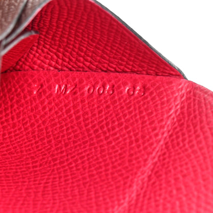 Hermes Epsom Verso Calvi Duo Card Case Rouge Sellier Framboise 7 of 8