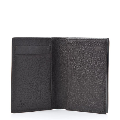 Gucci Calfskin Boar Effect GG Marmont Card Case Dark Cocoa 4 of 10