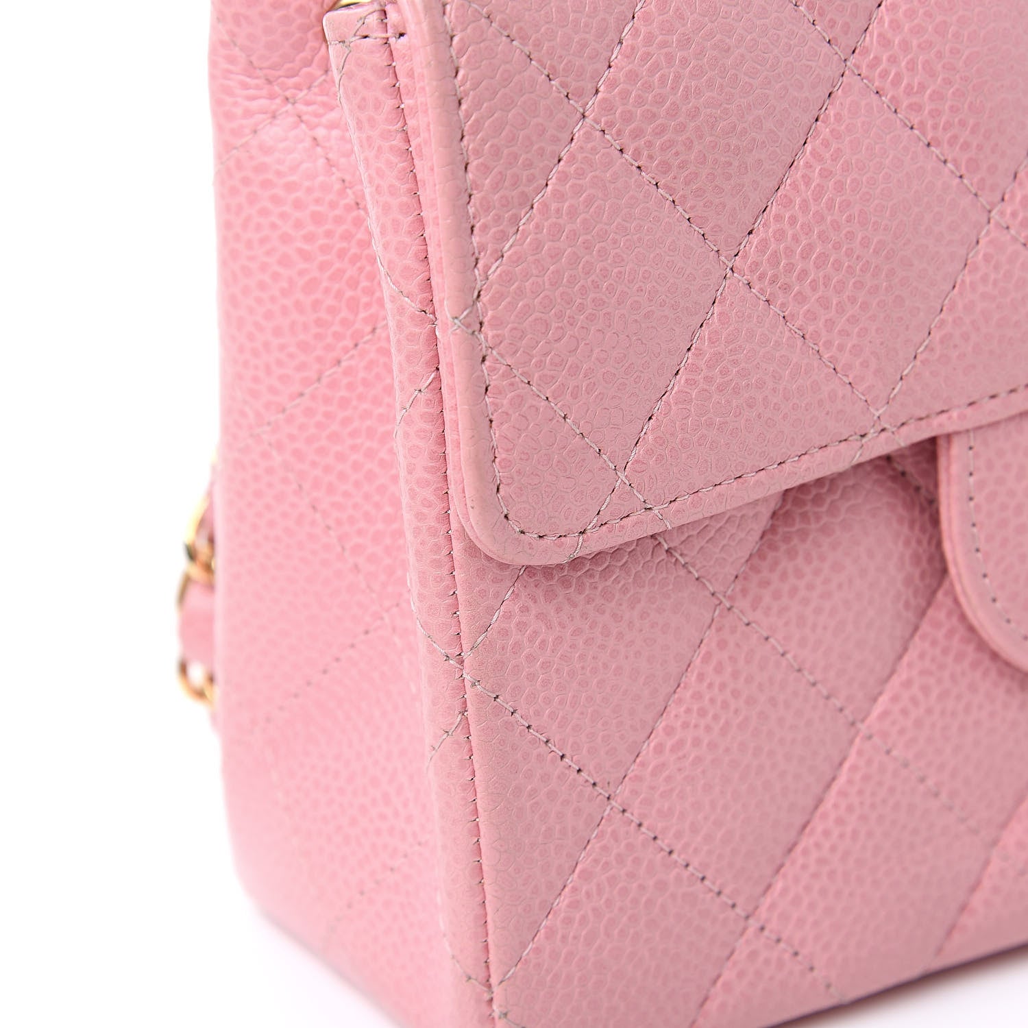 Chanel Caviar Quilted Mini Square Flap Pink 12 of 14